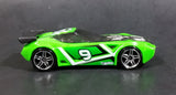 2009 Hot Wheels Track Stars Nerve Hammer Bright Green #9 Die Cast Toy Car Vehicle