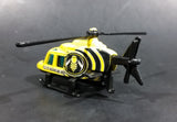 2006 Hot Wheels Aerial Attack 1989 Propper Chopper Stinger Yellow Die Cast Toy Helicopter - Treasure Valley Antiques & Collectibles