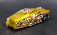 2005 Hot Wheels Crazed Clowns Series II '49 Merc (HardNoze) Gold Die Cast Toy Car Vehicle - Treasure Valley Antiques & Collectibles