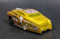 2005 Hot Wheels Crazed Clowns Series II '49 Merc (HardNoze) Gold Die Cast Toy Car Vehicle - Treasure Valley Antiques & Collectibles