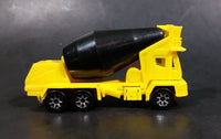 1995 Hot Wheels Oshkosh Cement Mixer Yellow & Black Die Cast Toy Truck Construction Vehicle - Treasure Valley Antiques & Collectibles