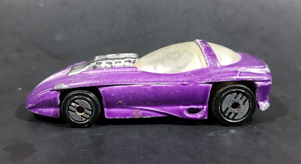 1993 Hot Wheels Silhouette II Metalflake Purple Die Cast Toy Car Vehicle