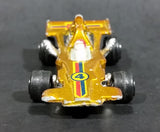 Rare 1980s Yatming McLaren Ford Shell Fuel Gold #4 No. 1304 Die Cast Toy Race Car Vehicle