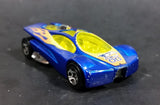 2005 Hot Wheels Track Aces Sling Shot Blue Yellow Orange 00 Die Cast Toy Car Vehicle - Treasure Valley Antiques & Collectibles