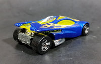 2005 Hot Wheels Track Aces Sling Shot Blue Yellow Orange 00 Die Cast Toy Car Vehicle - Treasure Valley Antiques & Collectibles