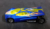 2005 Hot Wheels Track Aces Sling Shot Blue Yellow Orange 00 Die Cast Toy Car Vehicle - Treasure Valley Antiques & Collectibles