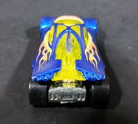 2005 Hot Wheels Track Aces Sling Shot Blue Yellow Orange 00 Die Cast Toy Car Vehicle - Treasure Valley Antiques & Collectibles