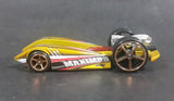 2009 Hot Wheels Duel Fueler Yellow Metalflake Mustard Die Cast Toy Car Vehicle