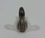 Vintage Small Tiny Little Miniature Metal Swan Bird 2 1/4" Long Figurine - Treasure Valley Antiques & Collectibles