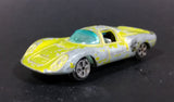Vintage 1970s TinToys W.T. 240 Porsche Yellow Green Die Cast Toy Sports Car Vehicle - Hong Kong - Treasure Valley Antiques & Collectibles