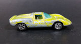 Vintage 1970s TinToys W.T. 240 Porsche Yellow Green Die Cast Toy Sports Car Vehicle - Hong Kong - Treasure Valley Antiques & Collectibles