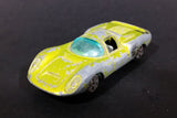 Vintage 1970s TinToys W.T. 240 Porsche Yellow Green Die Cast Toy Sports Car Vehicle - Hong Kong - Treasure Valley Antiques & Collectibles