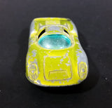 Vintage 1970s TinToys W.T. 240 Porsche Yellow Green Die Cast Toy Sports Car Vehicle - Hong Kong - Treasure Valley Antiques & Collectibles