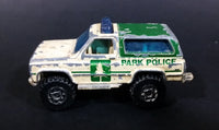 1996 Matchbox 4x4 Chevy Blazer Park Police Truck SUV Tan & Green Die Cast Toy Car Vehicle - Treasure Valley Antiques & Collectibles