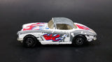 1982 Matchbox 1962 Chevrolet Corvette #39 White w/ Red Blue Flames Die Cast Toy Car Vehicle - Treasure Valley Antiques & Collectibles