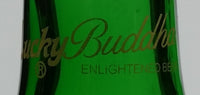 Lucky Buddha Lager Embossed 330 mL Green Glass Beer Bottle Collectible - Treasure Valley Antiques & Collectibles