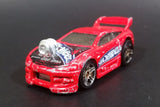 2003 Hot Wheels First Editions 'Tooned' 1996 Mitsubishi Eclipse Red Die Cast Toy Car Vehicle - Treasure Valley Antiques & Collectibles