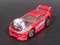 2003 Hot Wheels First Editions 'Tooned' 1996 Mitsubishi Eclipse Red Die Cast Toy Car Vehicle - Treasure Valley Antiques & Collectibles