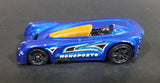 2015 Hot Wheels Monoposto Blue Die Cast Toy Car Vehicle - Treasure Valley Antiques & Collectibles