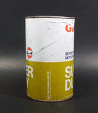 Vintage Gulf Super Duty Series 3 Heavy Duty Motor Oil 1.13L Can Full Never Opened Cardboard with Metal Ends - Treasure Valley Antiques & Collectibles