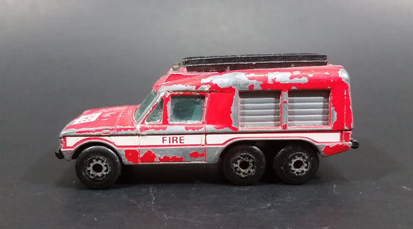 1983/84 Matchbox Carmichael Commando Red Fire Truck Die Cast Toy Car Emergency Vehicle - Treasure Valley Antiques & Collectibles