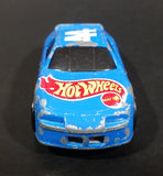 1998 Hot Wheels Racer Nascar #44 Blue Die Cast Toy Race Car Vehicle McDonald's Happy Meal - Treasure Valley Antiques & Collectibles