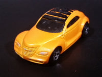 1999 Hot Wheels First Editions Chrysler Pronto Pearl Yellow Orange Die Cast Toy Car Vehicle - Treasure Valley Antiques & Collectibles