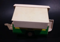 Vintage Tonka Pressed Steel and Plastic Green and Beige Pull Behind Camper - Treasure Valley Antiques & Collectibles