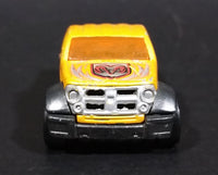 2003 Hot Wheels First Editions Dodge M80 Truck Yellow Orange Die Cast Toy Car Vehicle - Treasure Valley Antiques & Collectibles