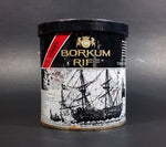 Vintage Early 1970s Borkum Riff Bourbon Whiskey 6 oz Pipe Tobacco Tin - Empty - Treasure Valley Antiques & Collectibles