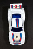 Vintage Martini Porsche #8 White Pullback Friction Race Car Die Cast Toy Vehicle - Made in Hong Kong - Treasure Valley Antiques & Collectibles