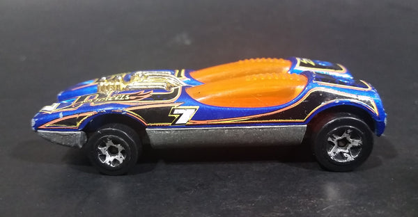 2003 Hot Wheels Vintage Splittin' Image 7 Blue Die Cast Toy Race Car Vehicle - Treasure Valley Antiques & Collectibles