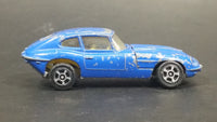 1970s Corgi Juniors Whizzwheels Jaguar E-Type 2+2 Blue Die Cast Toy Car Vehicle with Opening Hood - Treasure Valley Antiques & Collectibles