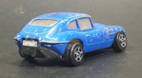 1970s Corgi Juniors Whizzwheels Jaguar E-Type 2+2 Blue Die Cast Toy Car Vehicle with Opening Hood - Treasure Valley Antiques & Collectibles