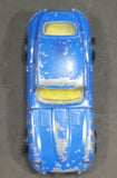 1970s Corgi Juniors Whizzwheels Jaguar E-Type 2+2 Blue Die Cast Toy Car Vehicle with Opening Hood - Treasure Valley Antiques & Collectibles