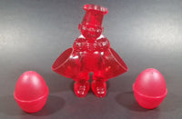 Vintage Red Plastic Chef Salt and Pepper Shaker Holder with Shaker in His Pockets - Treasure Valley Antiques & Collectibles