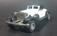 Vintage Yatming 1930s Cadillac V16 Coupe White w/ Black Top Die Cast Friction Toy Classic Car Vehicle - Treasure Valley Antiques & Collectibles