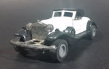 Vintage Yatming 1930s Cadillac V16 Coupe White w/ Black Top Die Cast Friction Toy Classic Car Vehicle - Treasure Valley Antiques & Collectibles