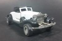 Vintage Yatming 1930s Cadillac V16 Coupe White w/ Black Top Die Cast Friction Toy Classic Car Vehicle - Treasure Valley Antiques & Collectibles