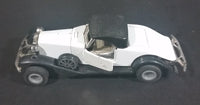 Vintage Yatming 1930s Cadillac V16 Coupe White w/ Black Top Die Cast Friction Toy Classic Car Vehicle - Treasure Valley Antiques & Collectibles