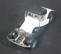 Vintage Yatming 1930s Cadillac V16 Coupe White w/ Black Top Die Cast Friction Toy Classic Car Vehicle - Treasure Valley Antiques & Collectibles