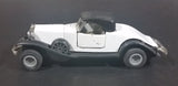 Vintage Yatming 1930s Cadillac V16 Coupe White w/ Black Top Die Cast Friction Toy Classic Car Vehicle - Treasure Valley Antiques & Collectibles