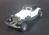 Vintage Yatming 1930s Cadillac V16 Coupe White w/ Black Top Die Cast Friction Toy Classic Car Vehicle - Treasure Valley Antiques & Collectibles