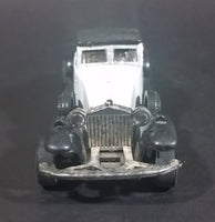 Vintage Yatming 1930s Cadillac V16 Coupe White w/ Black Top Die Cast Friction Toy Classic Car Vehicle - Treasure Valley Antiques & Collectibles