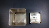 Vintage Lipton's Tea The Most Delicious The World Produces Asian Ladies Black & Gold Tin - Treasure Valley Antiques & Collectibles