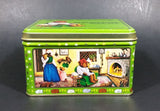 1982 Celestial Seasonings Sleepytime Herb Tea Empty Green Tin Container - Treasure Valley Antiques & Collectibles