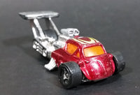 1998 Hot Wheels First Editions Whatta Drag Metallic Dark Red Die Cast Toy Car Vehicle - Treasure Valley Antiques & Collectibles