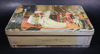 Rare Huntley & Palmers King Edward IV and His Queen, Elizabeth Woodville At Reading Abbey A.D. 1464 Biscuits Tin - Treasure Valley Antiques & Collectibles