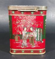 Collectible 1978 Murchie's "Taste The Difference" Red, Gold Tea Tin Container - Vancouver, B.C. - Treasure Valley Antiques & Collectibles