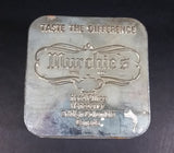 Collectible 1978 Murchie's "Taste The Difference" Red, Gold Tea Tin Container - Vancouver, B.C. - Treasure Valley Antiques & Collectibles